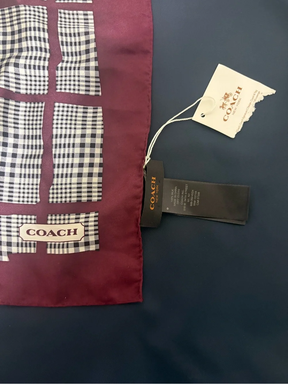 Coach silk scarf